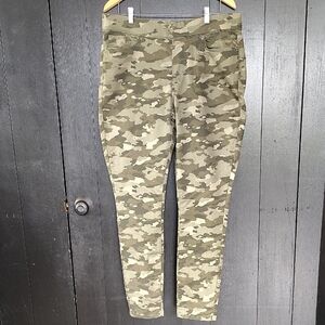 🪖 Levi Strauss Signature Gold Camo Print Women's Pull On Skinny Jeans 16L 34x32